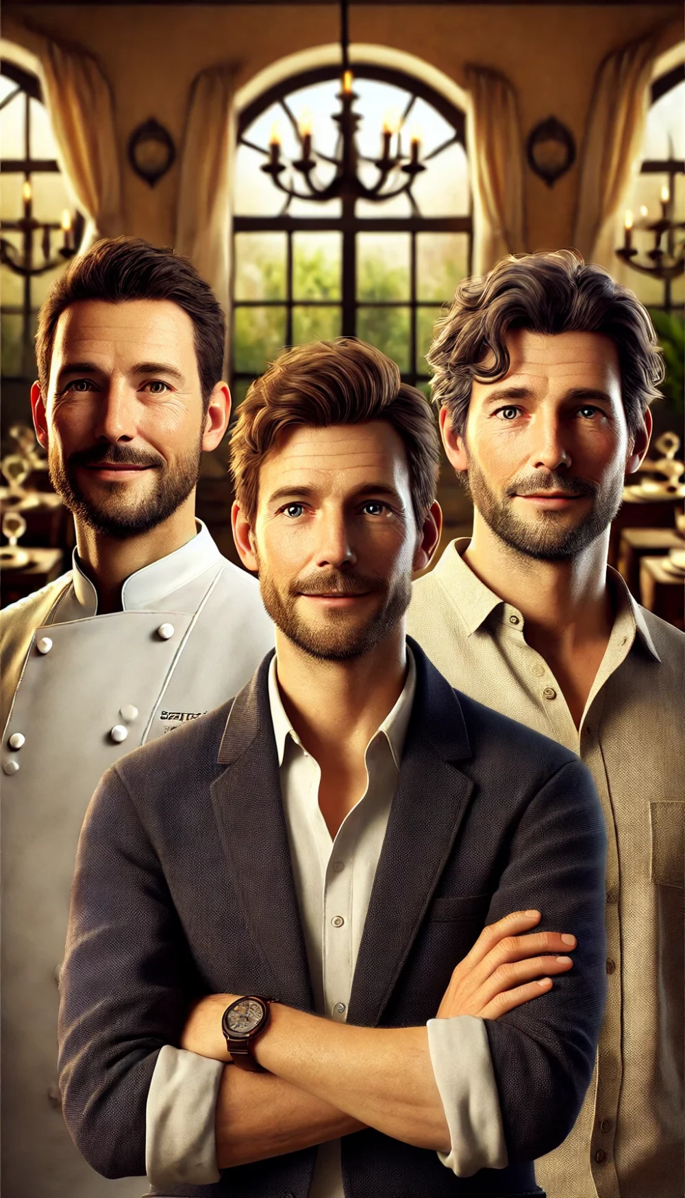 dalle-2024-11-28-14-14-00-create-a-realistic-and-elegant-portrait-of-three-distinct-individuals-designed-for-a-restaurant-website-maxime-in-his-mid-30s-has-short-brown-hair